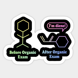 Help Me, I'm Diene !!! Chemistry Joke Sticker